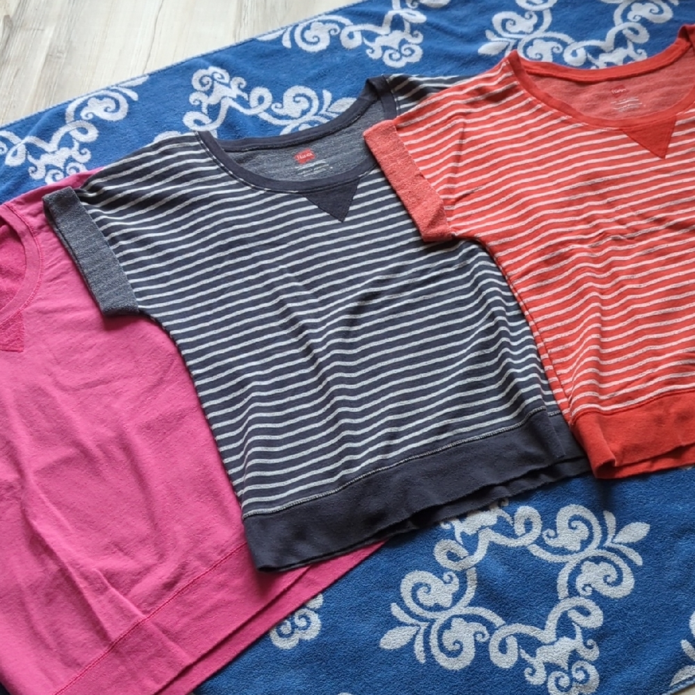 Hanes Short Sleeved Sweatshirts